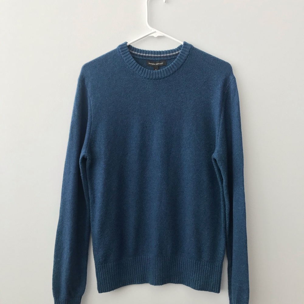 Banana Republic Blue Crew-neck Sweater